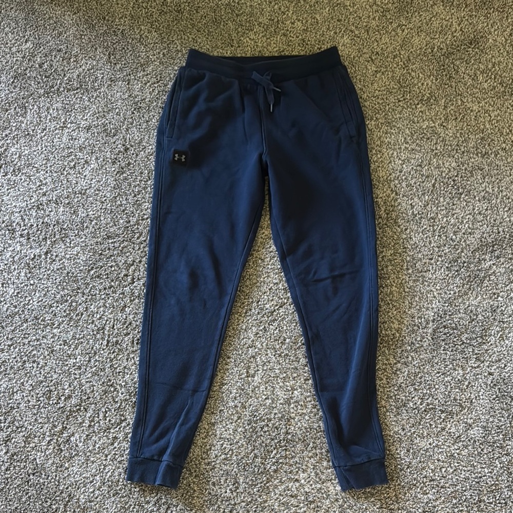 Under Armour Dark Blue rival Sweatpant joggers